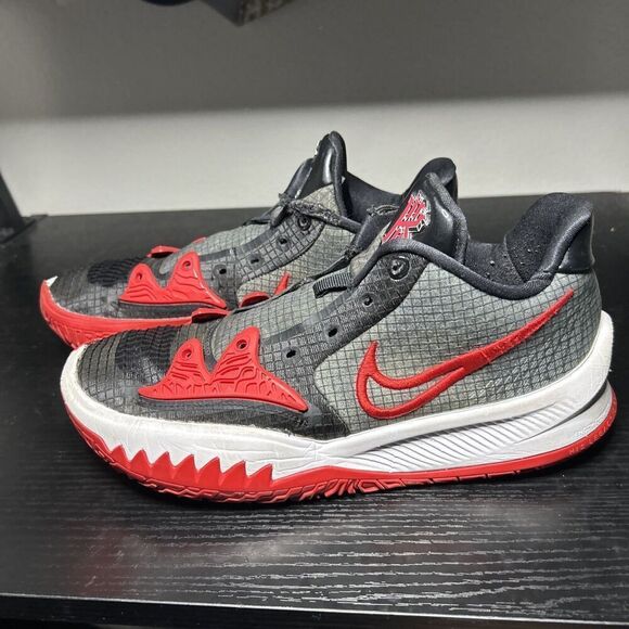 Nike Kyrie 4 TB Low Black Red Basketball Shoes - Men's Size 6.5 (DA7803-002) - Picture 5 of 12